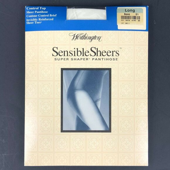 Worthington SensibleSheers Super Shaper Pantyhose Size Long Bone Control Brief - Picture 1 of 3